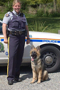 RCMP officer Jody and her dog, Dakota