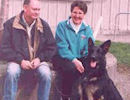 CH Woodsides Khambro with owners Steve and Leona Bentley-Williams